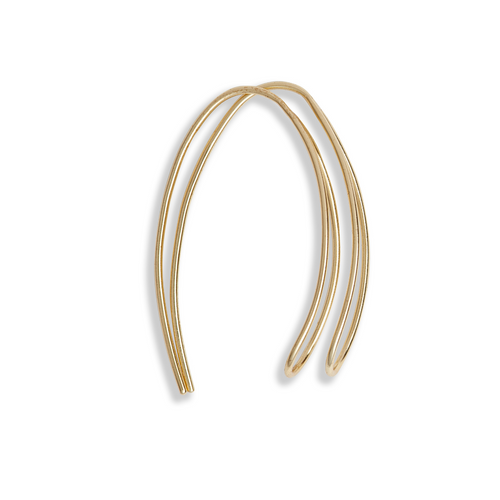 Oval Threader Earrings